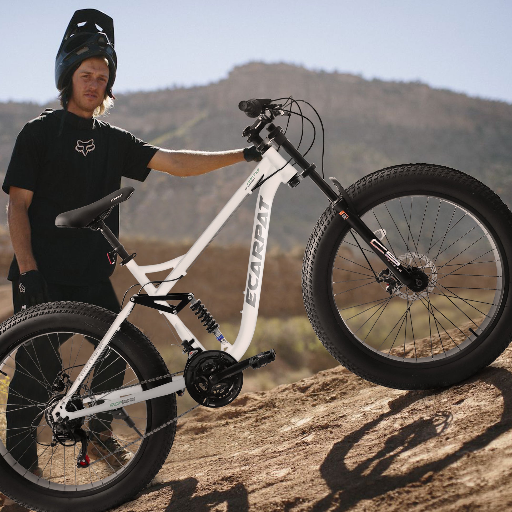 A26309 26 Inch Mountain Bike,Full Suspension 21 Speeds Drivetrain With