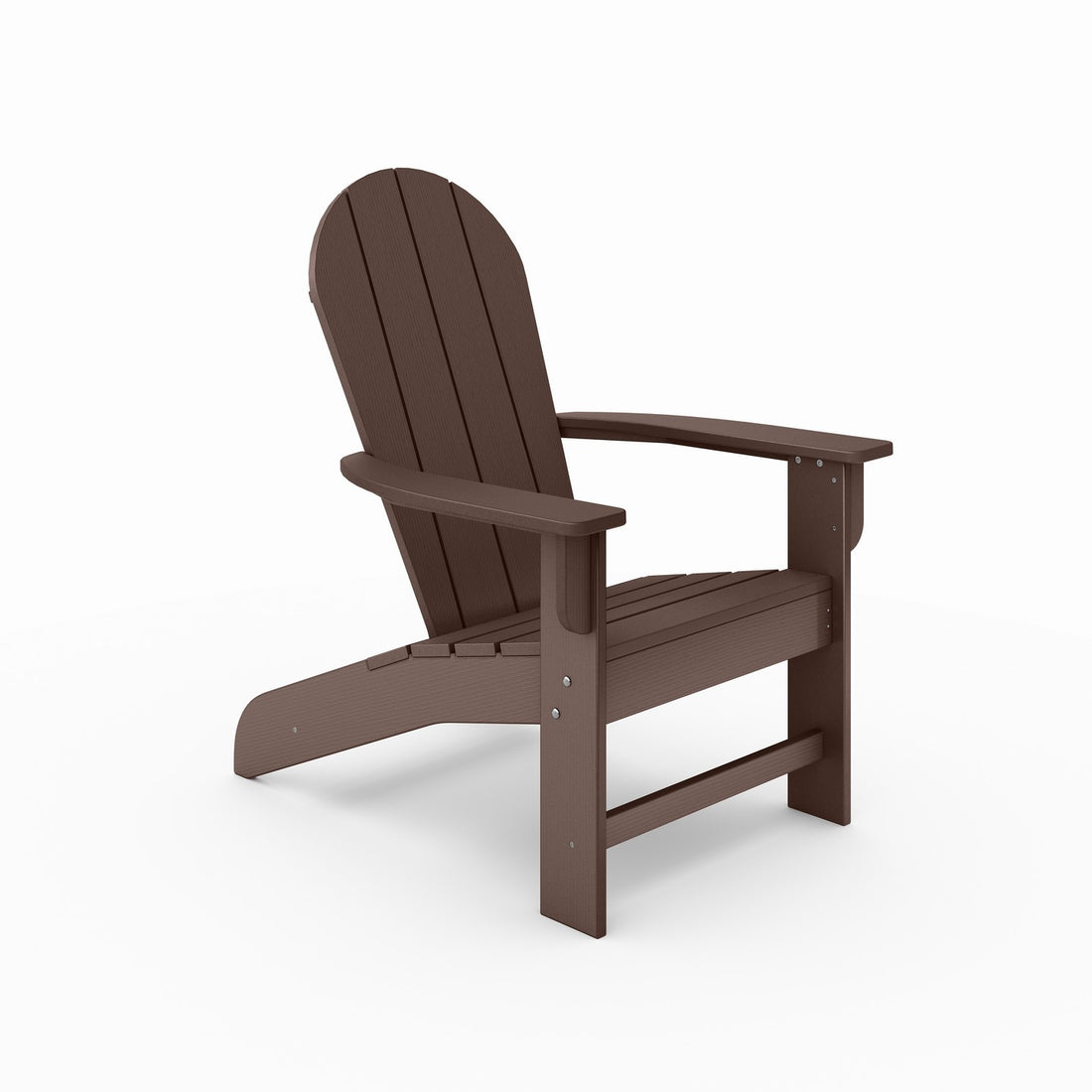 Brown Adirondack Chair Premium Hdpe Poly Lumber For Pool, Patio, And Garden Elegance No Adirondack Brown Weather Resistant Frame American Traditional Hdpe Hdpe