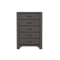 Junipe Brown 5 Drawer Chest Brown Engineered Wood