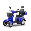 Xl3D4L Electric Mobility Recreational Travel Scooter For Adults,Mobility Scooters For Seniors, 4 Wheel Powered Mobility Scooters Blue Abs Pc Abs Pc