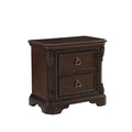 Mahogany 2 Drawer Nightstand Mahogany Solid Wood Mdf