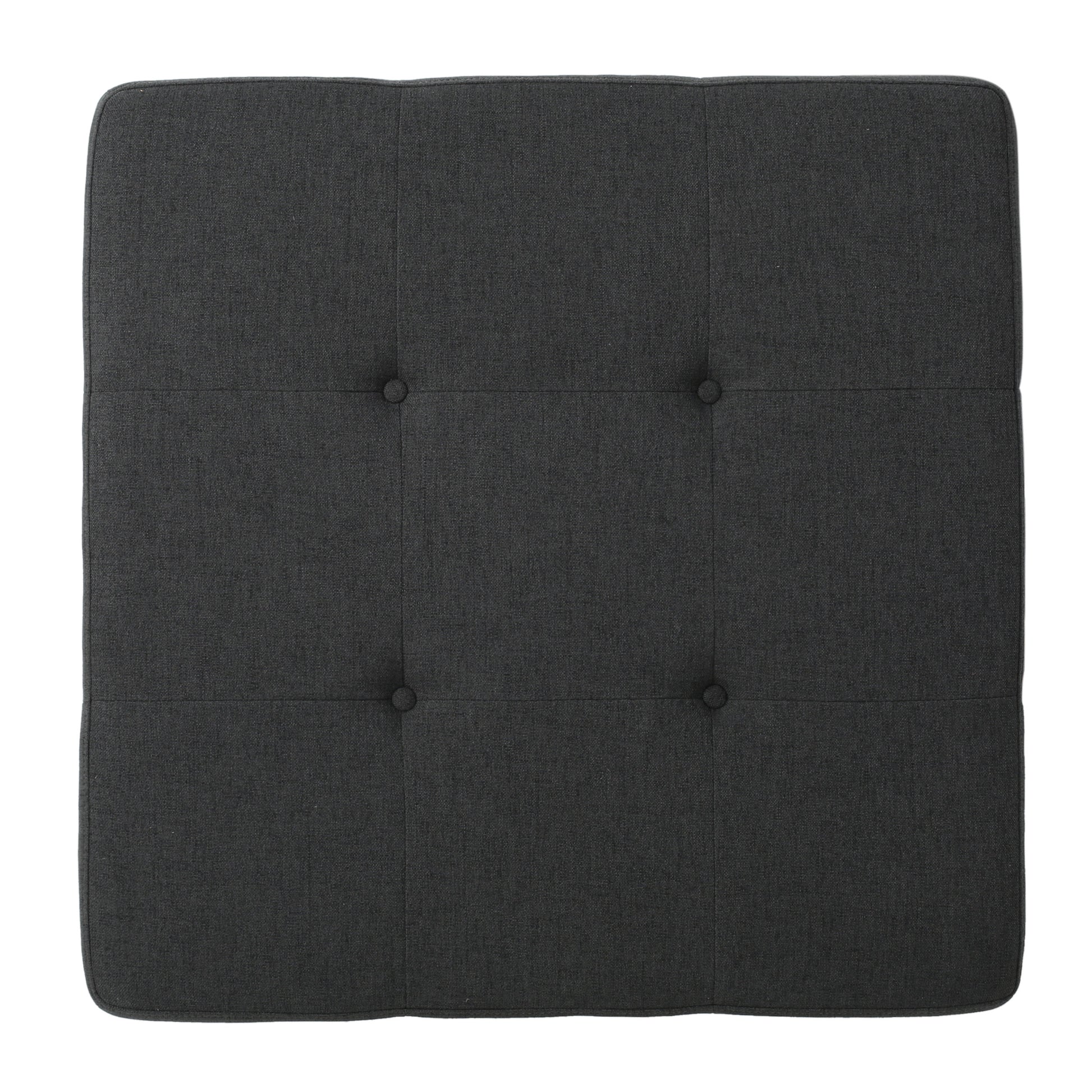 Ottoman Dark Gray Fabric