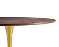 Tulip Dining Table ,Round, 80Cm Nature Wood, Dia 80, Golden Leground Table For 2 People 3 People ,1Pc Per Ctn Natural Wood Wash Mdf