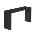 Modern Style Console Table Made Of Paulownia Solid Wood Veneer,Suitable For Foyer, Living Room, Or Entryway. Black Mdf