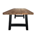 Lido Concrete Dining Table Top Oak Concrete