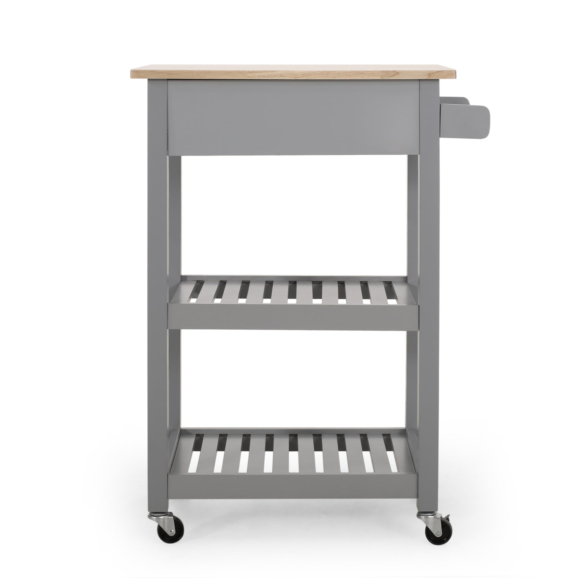 Kitchen Cart Grey Wood