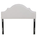 Queen&Full Sized Headboard Queen Light Grey Fabric