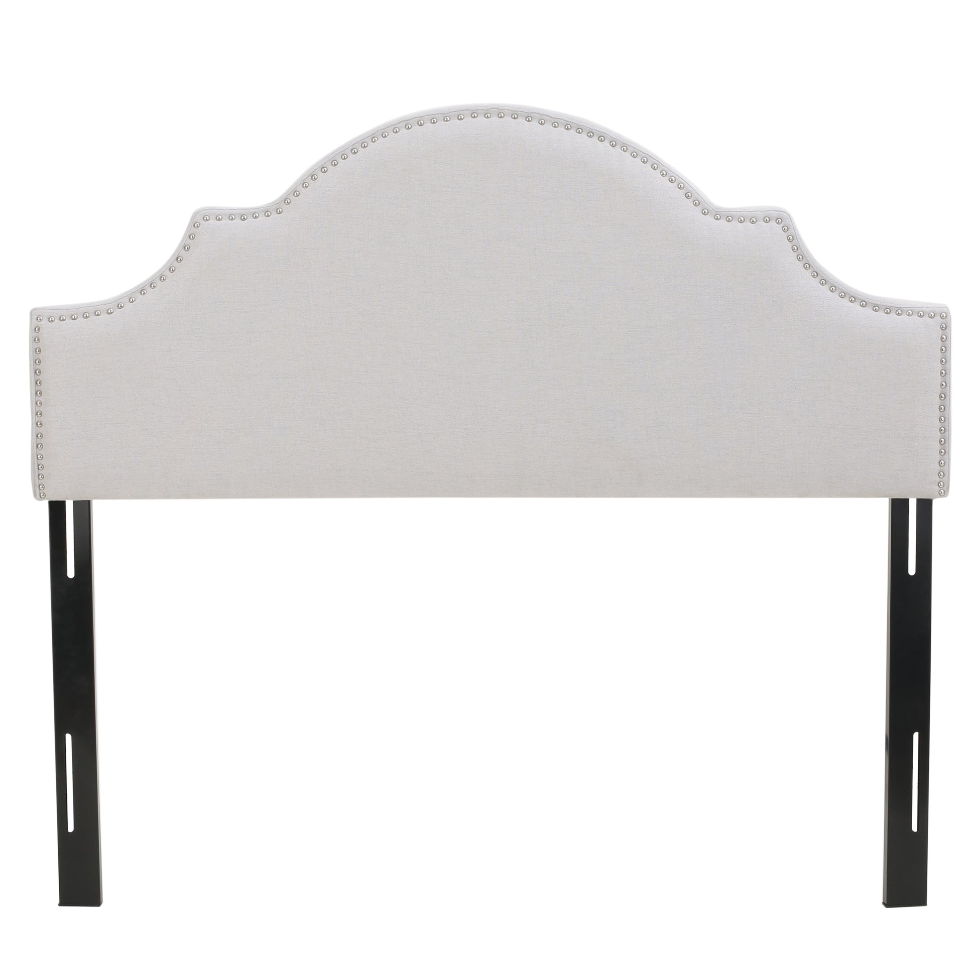 Queen&Full Sized Headboard Queen Light Grey Fabric