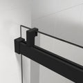 Top Rail Only, Stainless Steel Top Track With Buffer For Shower Door, 24D01P03 60Mbx Matt Black Stainless Steel