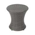 Kono Hourglass Table No Glass Top Grey Rattan