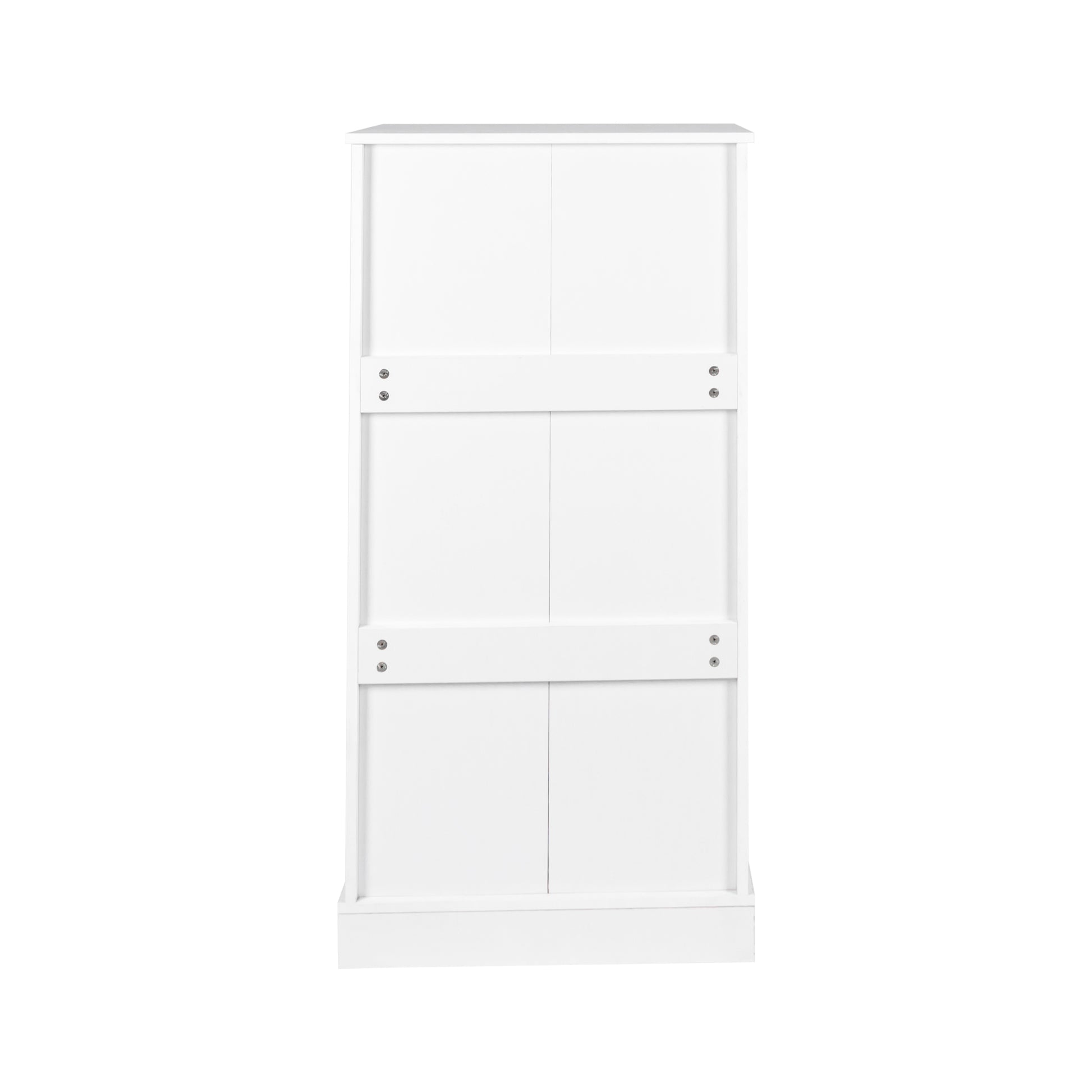 Kitchen Storage Cabinet With Adjustable Shelves, Racks And Doors, Freestanding Kitchen Hutch Cupboard, Buffet Sideboard For Living Room Or Dining Room, White White Particle Board Mdf