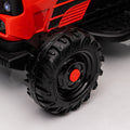 Ride On Tractor With Trailer,24V 400W Powered Electric Tractor Toy W Remote Control,Electric Car For Kids,Three Speed Adjustable,Power Display, Usb,Mp3 ,Bluetooth,Led Light,Two Point Safety Belt. Red 50 99 Lbs Polypropylene