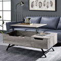 Grey Oak Coffee Table With Lift Top - Grey