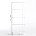 Wire Shelving Metal Storage Rack Adjustable Shelves, Standing Storage Shelf Units For Laundry Bathroom Kitchen Pantry Closet White, 36L X 14W X 71H White Primary Living Space Metal Adjustable Shelves Metal