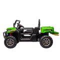 24V Ride On Truck 2 Seater Ride On Utv With 2X200W Motor Ride On Dump Truck With Dump Bed Shovel Ride On Car With Remote Control Electric Vehicle With Non Slip Tyre For Boys Girls Green Plastic