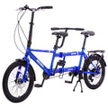 Tandem Bike ,20Inch Wheels ,2 Seater ,Shimano 7Speed ,Foldable Tandem Adult Beach Cruiser Blue Steel