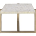 White And Champagne Coffee Table - White Gold