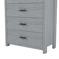 4 Pieces Bedroom Sets Queen Size Vintage Wooden Bed Frame With 2 Nightstands And 1 Dresser,Light Gray Box Spring Not Required Queen Light Gray 4 Piece Set American Traditional Solid Wood Mdf