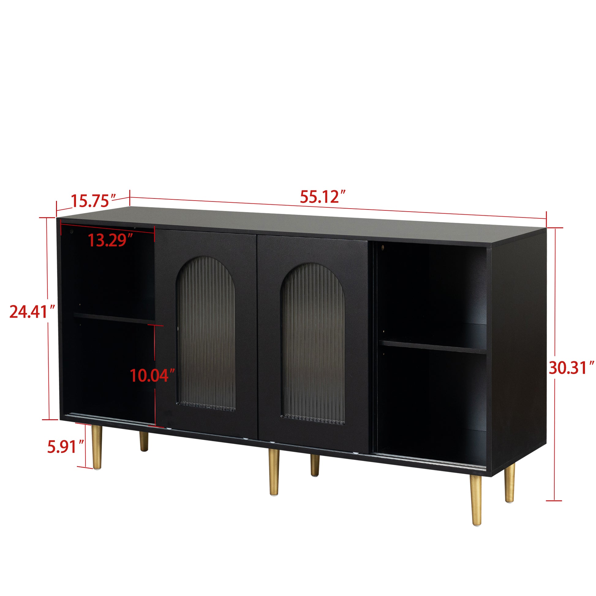 Dresser Drawer Cabinet,Bar Cabinet,Lockers,Sideboard,Buffet Sideboard,Buffet Service Desk,Storagecabinet,Changhong Glass Sliding Door, For Bedroom, Living Room, Kitchen Corridor, Color: Black 5 Or More Spaces Barn Door Black Primary Living Space Glass