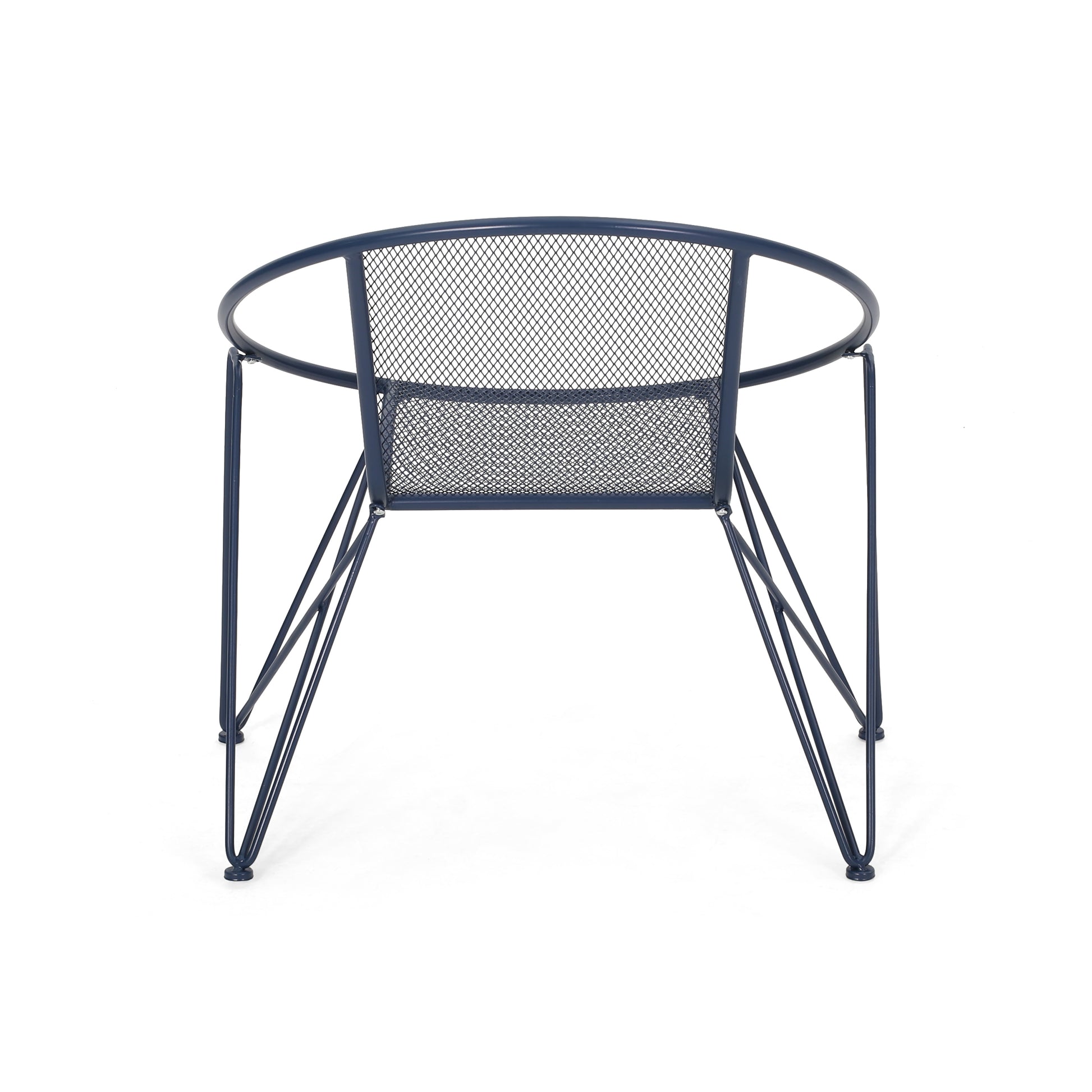 Georgia Chair Navy Blue Iron