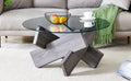 Round Glass Coffee Table, 33.4