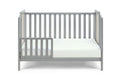 Brees Island 3 In 1 Convertible Crib Gray Graystone Grey Wood