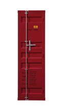 Red 1 Door Wardrobe With Container Lock Red Bedroom Iron