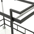 Bar Cart Black Iron