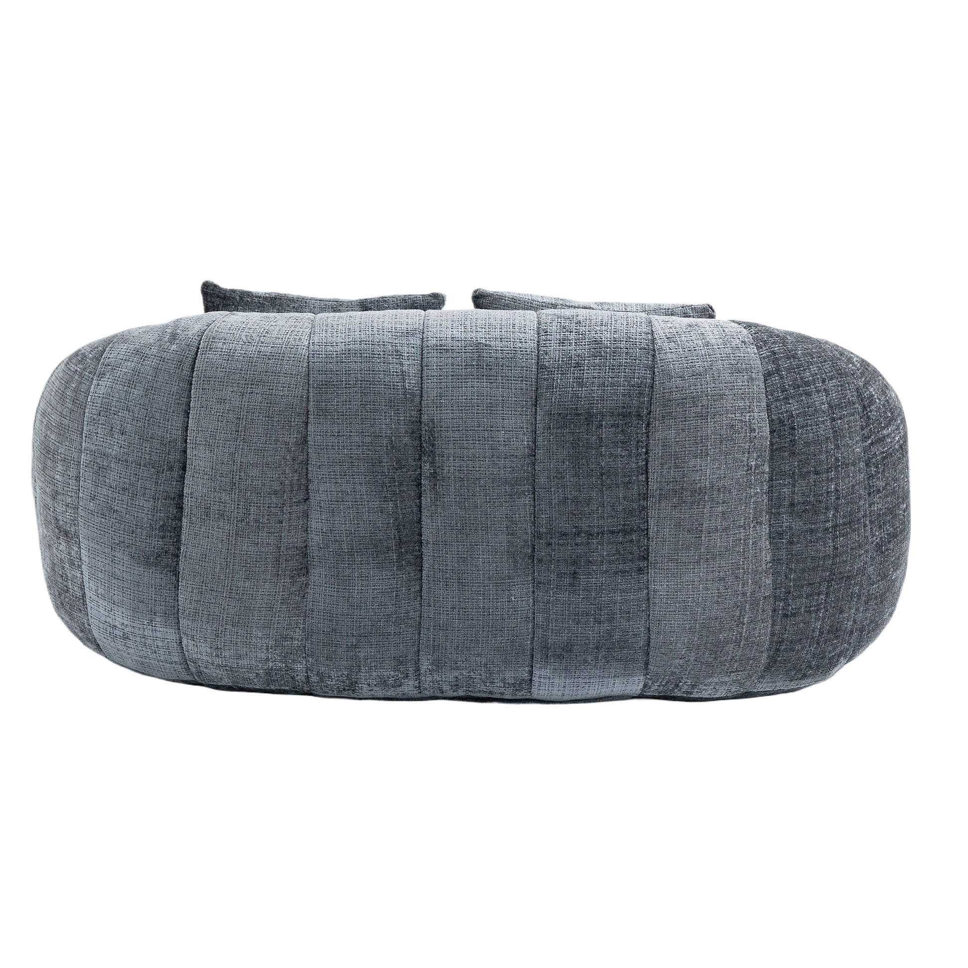 Coolmore Bean Bag Sofa Lazy Sofa Durable Comfort Lounger High Back Bean Bag Chair Couch For Adults And Kids, Indoor & Outdoor, Accent Floor Soft Lounge Chair Gray Chenille Gray Foam Chenille 2 Seat