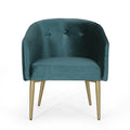 Dining Arm Chair Teal Velvet