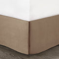 7 Piece Faux Suede Comforter Set Tan King King Tan Polyester
