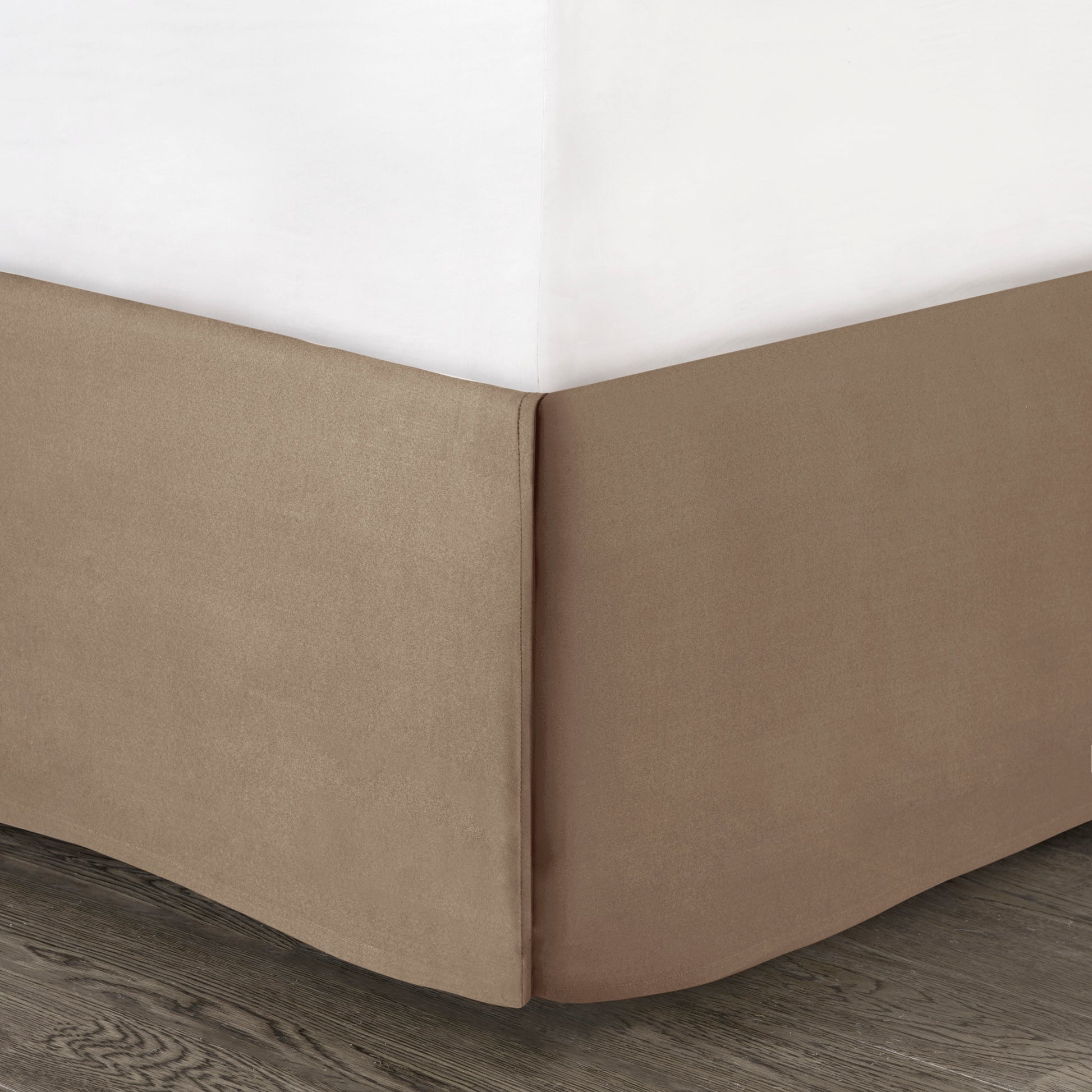 7 Piece Faux Suede Comforter Set Tan King King Tan Polyester