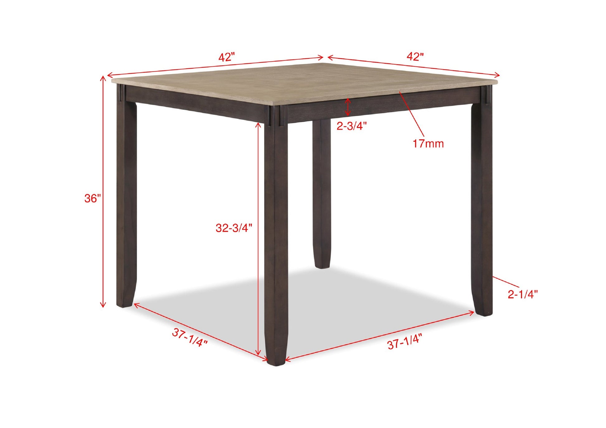 Rustic Farmhouse Transitional 5 Pc Counter Height Dining Set Square Table Wood Top Bottom Display Shelf Linen Look Fabric Upholstery Chair Wooden Dining Room Furniture Light Brown Finish Dinette Wood Wood Brown Ladder Back Gray Seats 4 Wood Dining Room