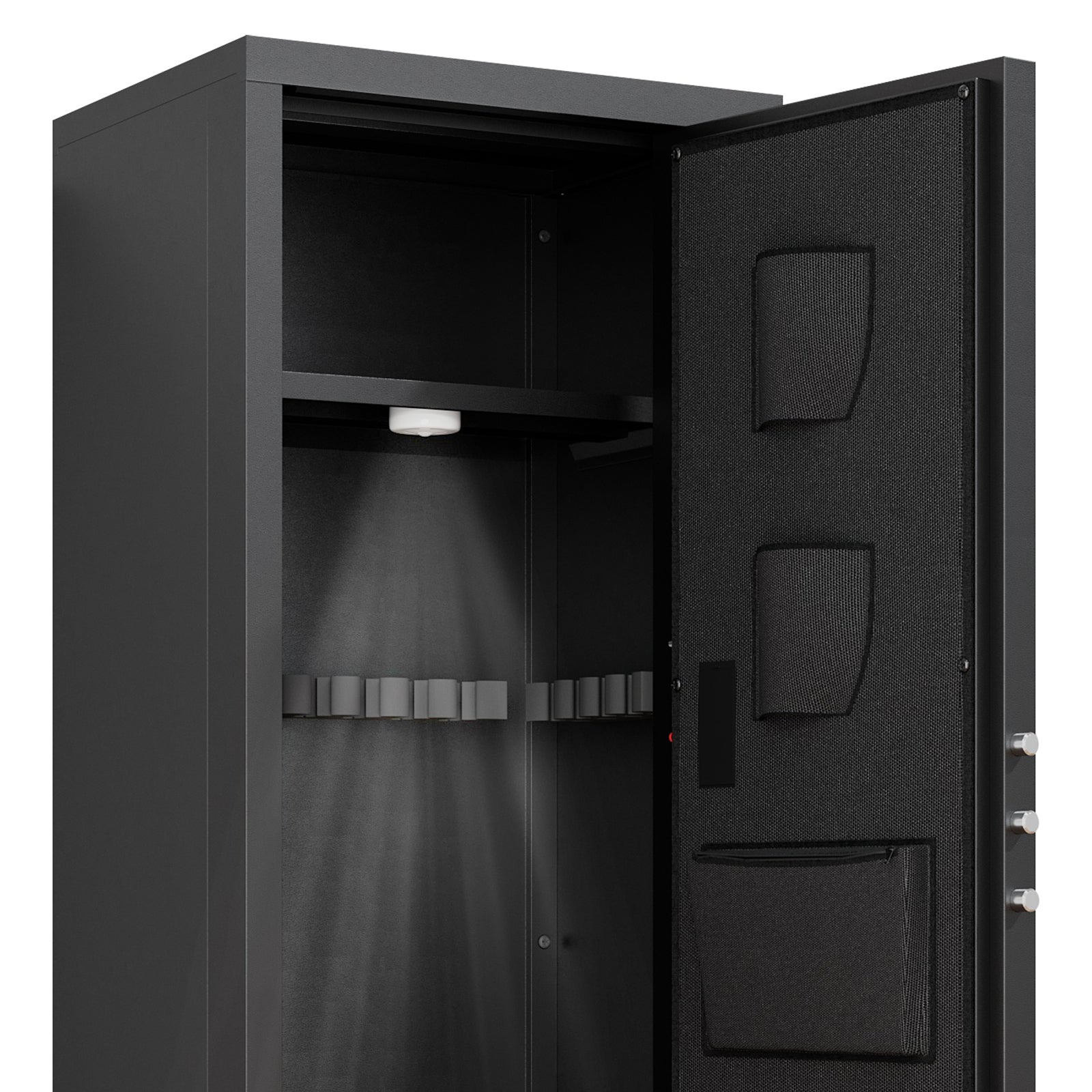 Heavey Duty,Large Size 5 8 Gun,Black Cabinet With Electronic Password Keypad Lock,Unassembled Metal Rifle Security Cabinet Safe Locker Black Steel