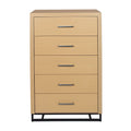 5 Drawer Chest Natural Mdf