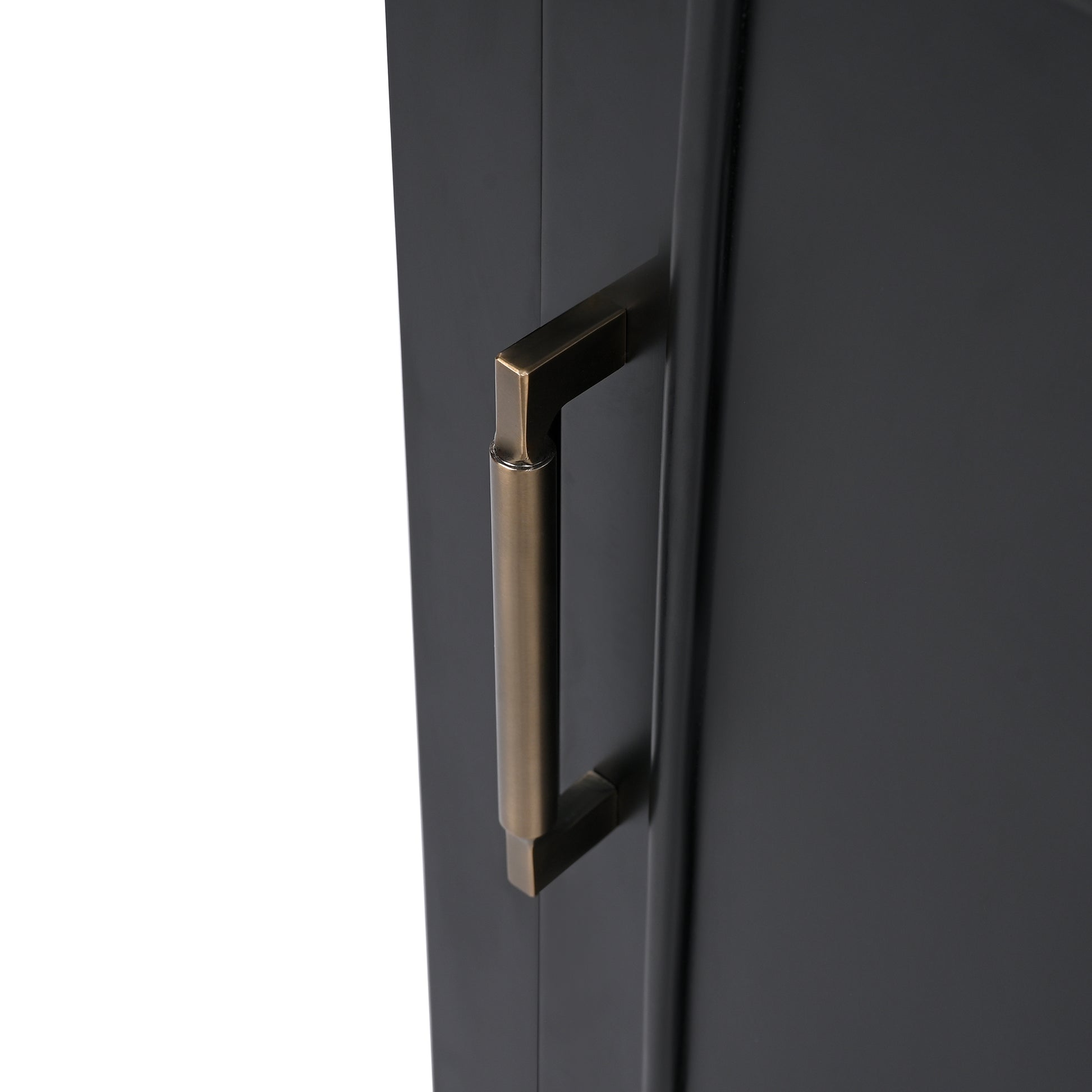 20" Bathroom Vanity With Sink, Bathroom Cabinet With A Door, Door Shelf Storage And Adiustable Foot Pads, A Drawer, Black Black Solid Wood Mdf