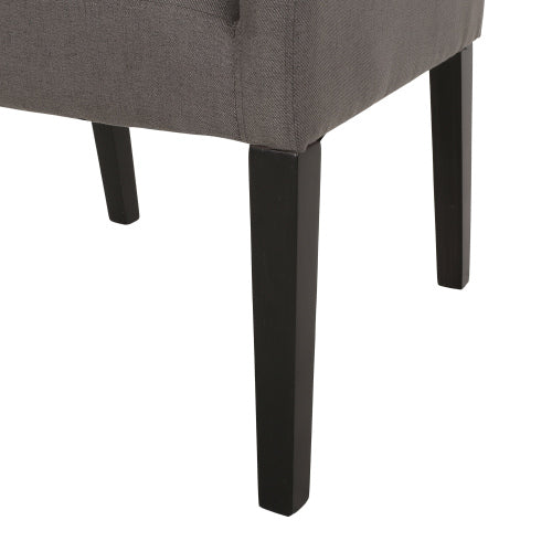 Arm Chair Dark Grey Fabric