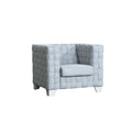 Fx D1 Sofa Set Include Chair Loveseat And Sofa Light Blue Colorlinen & White Color Sofa Legs Light Blue Fabric 6 Seat