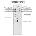 52 Inch Modern With 3 Abs Blades Remote Control Reversible Dc Motor Without Light For Living Room Black Abs