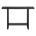 Accent Table, Console, Entryway, Narrow, Sofa, Living Room, Bedroom, Black Laminate, Black Metal, Contemporary, Modern Black Mdf