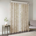 Palm Leaf Burnout Window Sheer 1 Sheer Curtain Multicolor Polyester