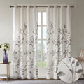 Burnout Printed Curtain Panel Pair 2 Pcs Window Panels Multicolor Polyester