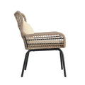 Southport Club Chair Brown Beige Woven Rope