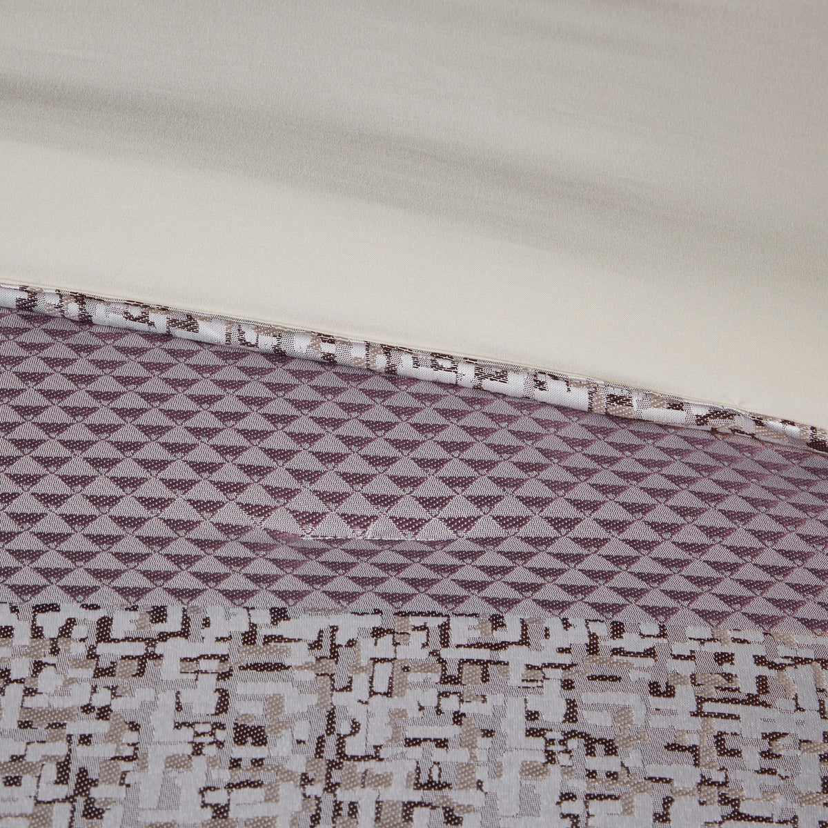 7 Piece Jacquard Comforter Set Purple Queen Queen Purple Polyester