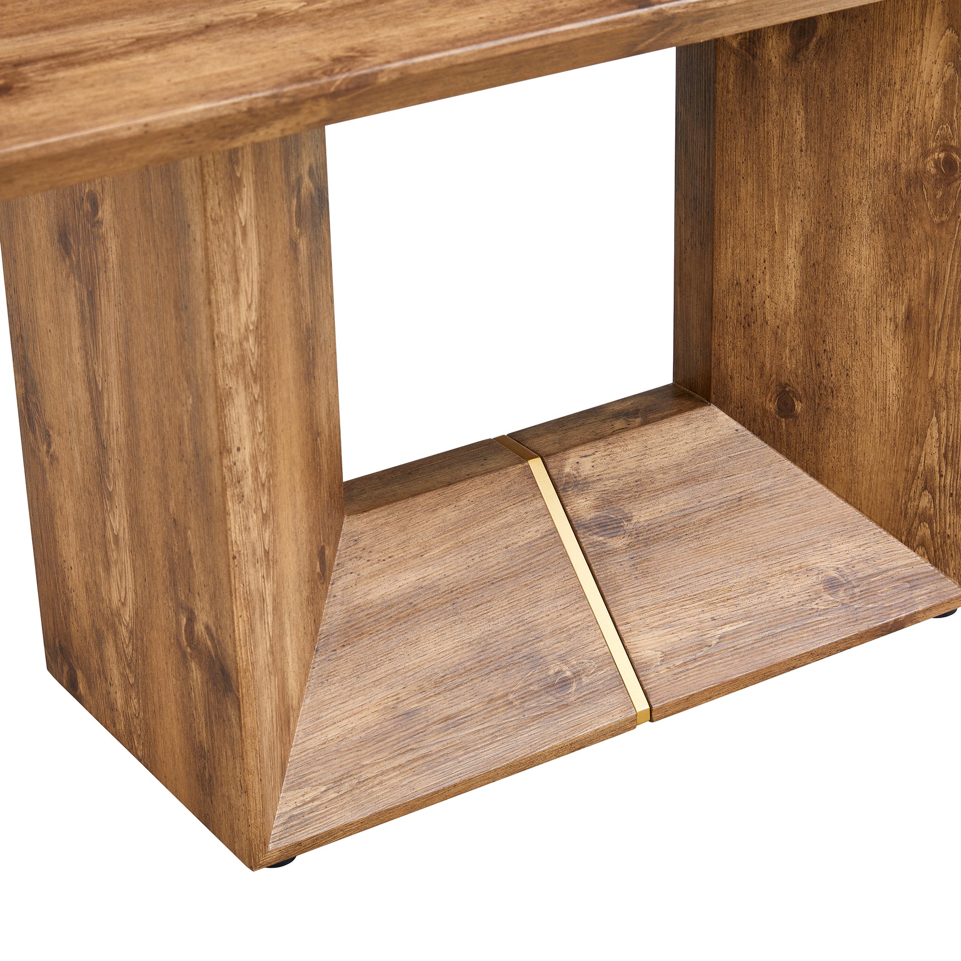 Table And Chair Set. Modern Dining Table With Mdf Top And Beautiful Mdf Legs. Comes With Brown Comfortable Chair With Seat And Metal Legs. Suitable For A Wide Range Of Decorative Styles. Brown,Wood Seats 4 Mdf