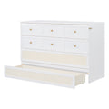 Queen Murphy Bed With Large Drawers,White Queen White Plywood