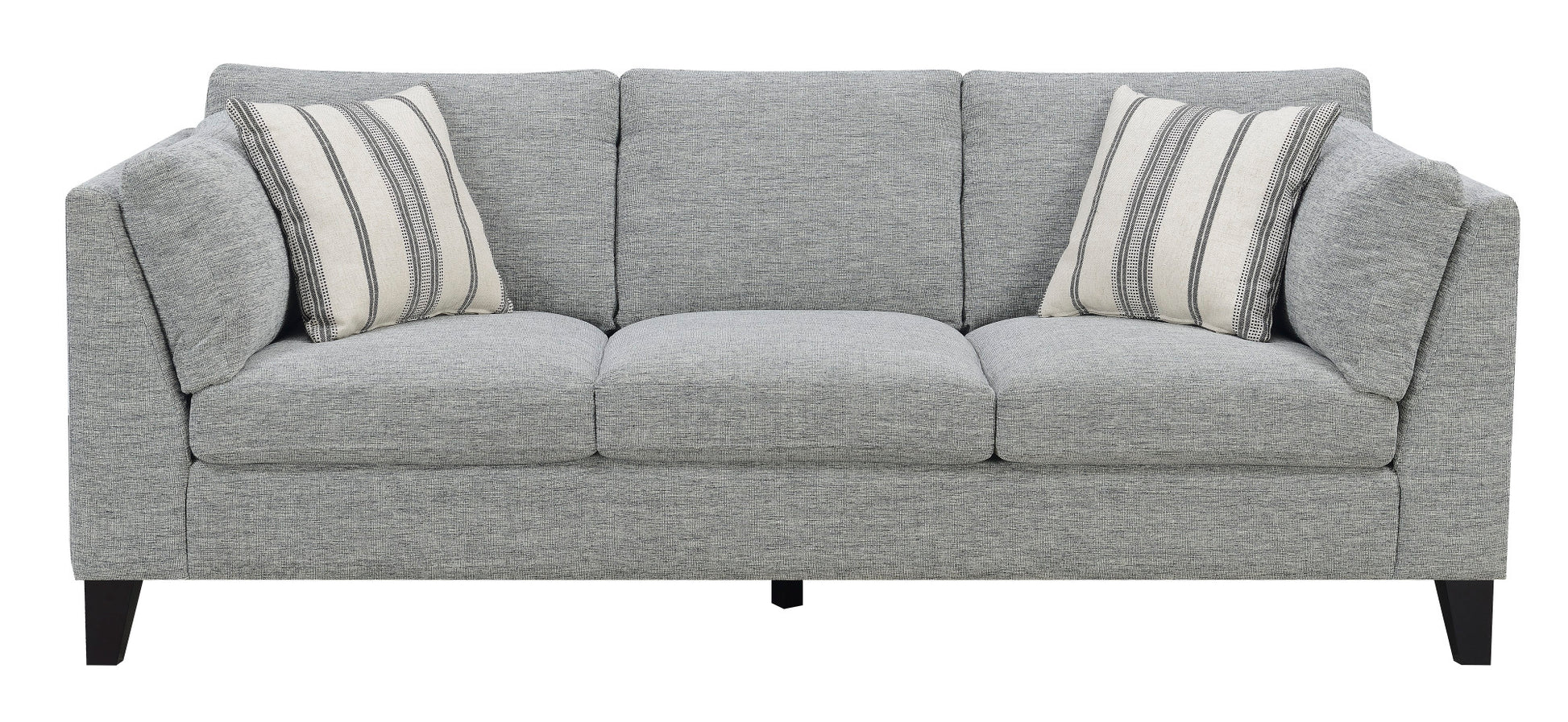 Doyle Gray Sofa Gray Foam Engineered Wood 3 Seat
