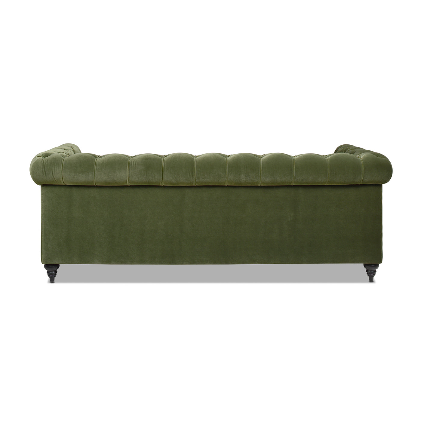 Alto 88" Tufted Chesterfield Sofa, Olive Green Performance Velvet Green Foam Velvet 3 Seat