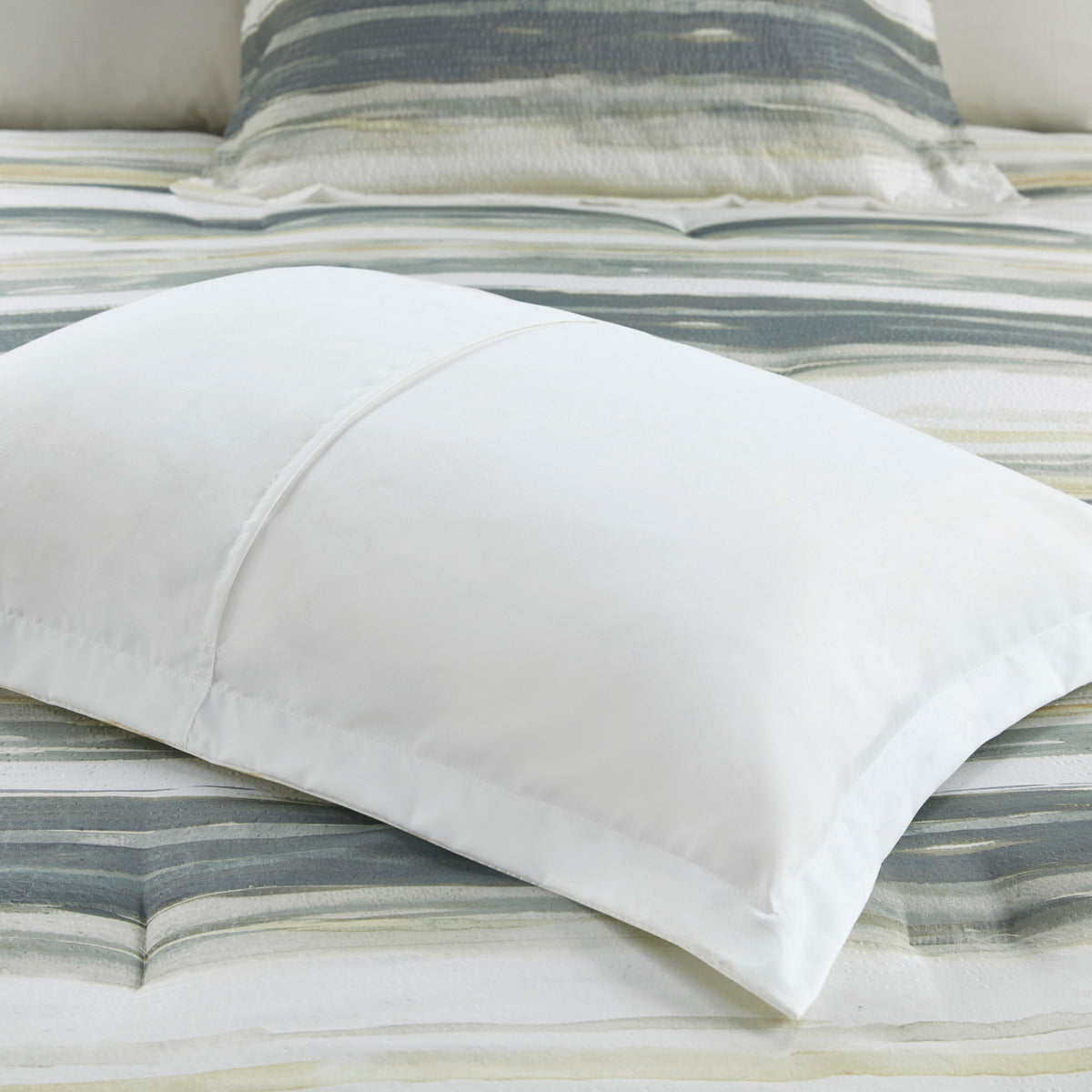 8 Piece Printed Seersucker Comforter And Quilt Set Collection Yellow King Cal King King Yellow Polyester