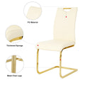 Modern Style Glass Dining Table With Elegant Transparent Design, Solid Support Base, Pale Yellow Dining Chair Set With Gold Plated Legs, Suitable For Restaurant Kitchens Set Of 7 Yellow Glass